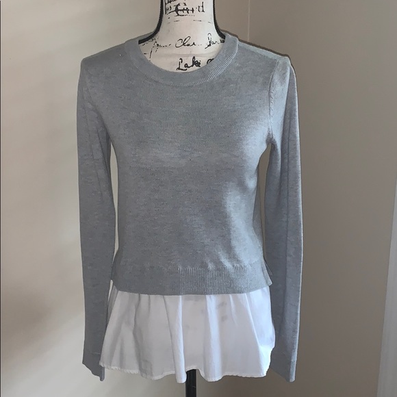 H&M Sweaters - H & M gray & white sweater XS
